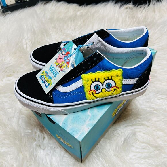 Vans X Spongebob Squarepants Old Skool Sneakers Nickelodeon VN0A38G19XD - Picture 2 of 7
